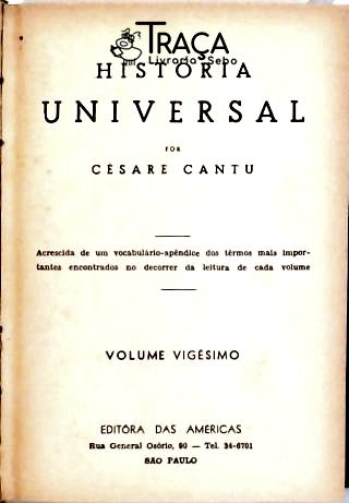 História Universal - Vol. 20