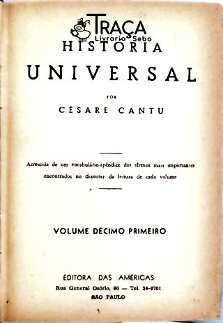 História Universal - Vol. 11