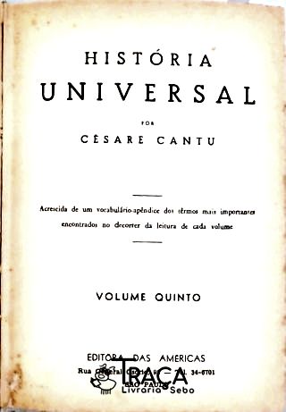 História Universal - Vol. 5