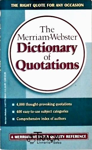 The Merriam-webster Dictionay Of Quotations