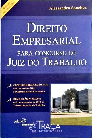 Direito Empresarial para Concurso de Juiz do Trabalho