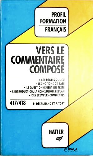 Verbs Le Commentaire Compose