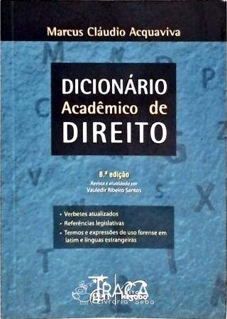 Dicionário Acadêmico de Direito