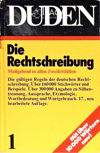 Duden - Rechtschereibung - Vol. 1