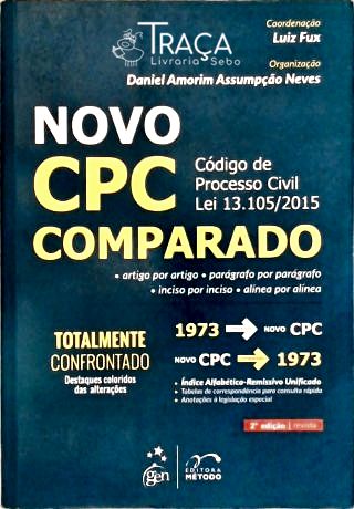 Novo Cpc Comparado - Código de Processo Civil Lei 13.105/2015