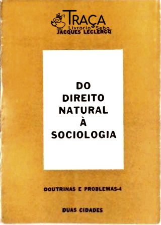 Do Direito Natural a Sociologia