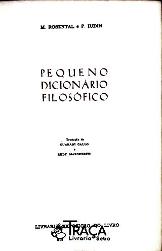 Pequeno Dicionário Filosófico