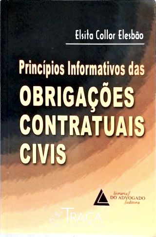 Pincípios Informativos das Obrigações Contratuais Civis