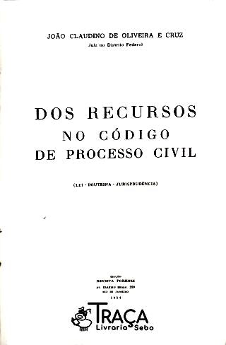 Dos Recursos No Código de Processo Civil