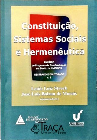Constituição, Sistemas Sociais e Hermenêutica