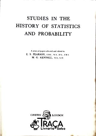 Studies In The History Of Probability And Statistics