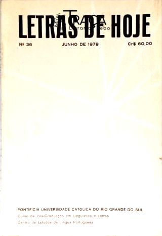 Letras de Hoje Nº 36