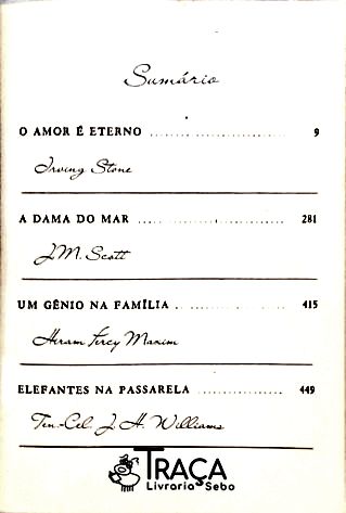 O Amor É Eterno - a Dama do Mar - Um Gênio Na Família - Elefantes Na Passarela