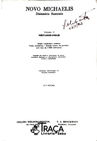 Novo Michaelis Dicionário Ilustrado - Vol. 2