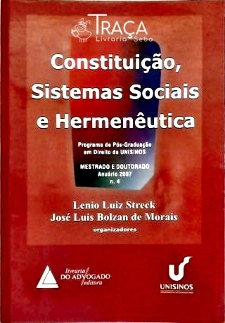 Constituição, Sistemas Sociais e Hermenêutica