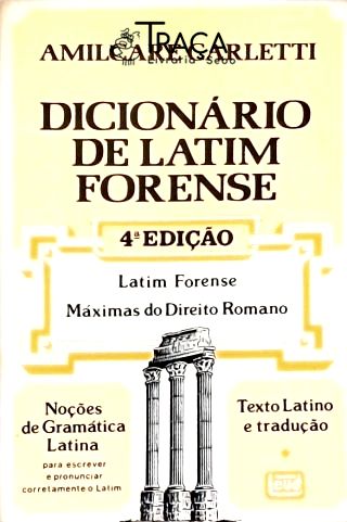 Dicionário De Latim Forense