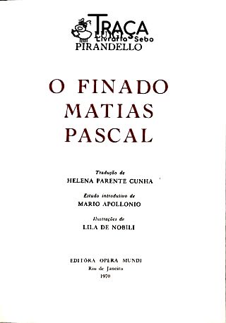 O Finado Matias Pascal