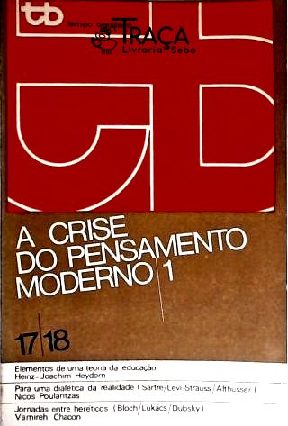 A Crise do Pensamento Moderno - Vol. 1