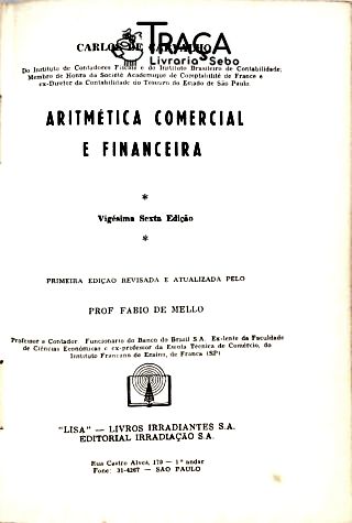 Aritmética Comercial e Financeira