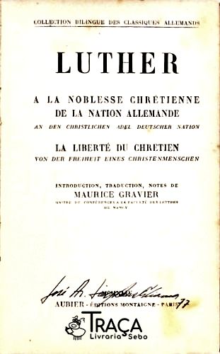 A La Noblesse Chrétienne