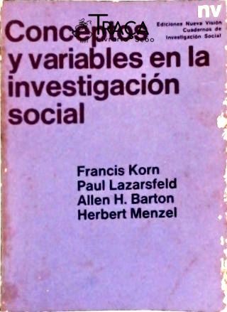 Conceptos y Variables en la Investigacion Social