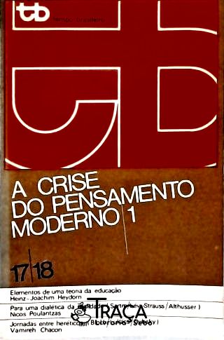 A Crise do Pensamento Moderno - Vol. 1