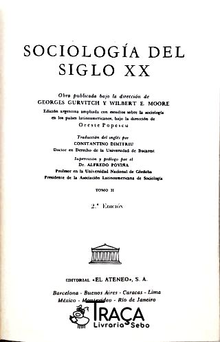 Sociología Del Siglo Xx - Vol. 2