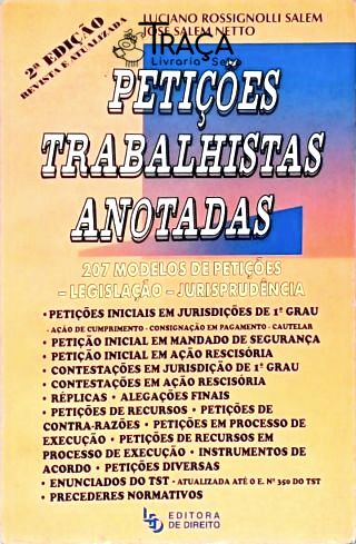 Petições Trabalhistas Anotadas
