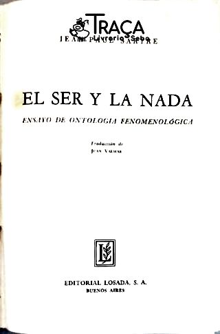 El Ser Y La Nada