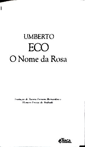 O Nome Da Rosa