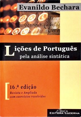 Lições De Português Pela Análise Sintática