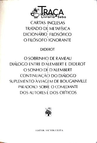 Os Pensadores - Voltaire - Diderot