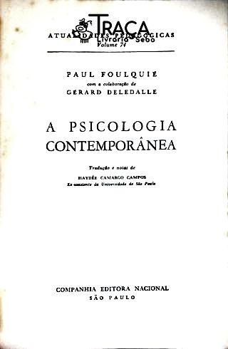 A Psicologia Contemporânea