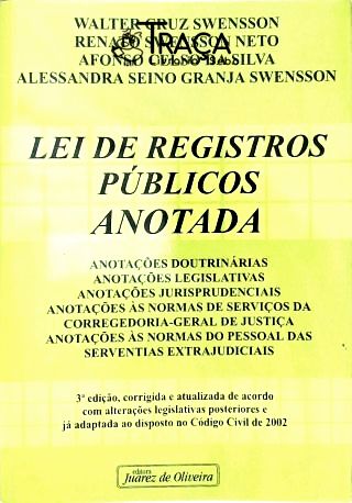 Lei de Registros Públicos Anotada