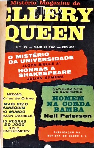 Mistério Magazine De Ellery Queen Nºs 190 191 e 192