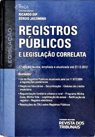 Registros Públicos e Legislação Correlata