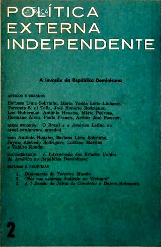 Política Externa Independente Ano 1 - Nº 2 Agosto 1965