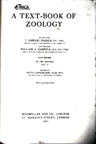 A Text-book Of Zoology - Vol. 1