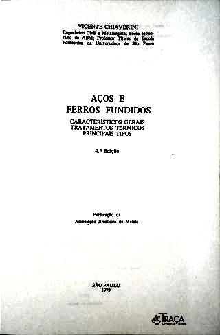 Aços e Ferros Fundidos