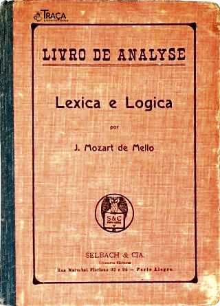 Livro de Analyse: Léxica E Lógica
