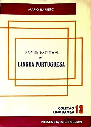 Novos Estudos Da Língua Portuguesa