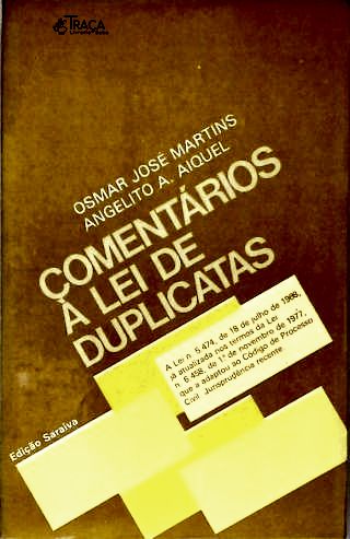 Comentários à Lei de Duplicatas