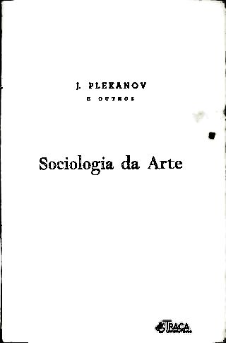 História Da Arte: Sociologia Da Arte