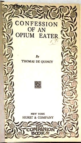 Confession Of An Opium Eater
