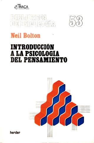 Introduccion a La Psicologia Del Pensamiento