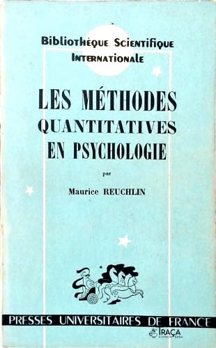 Les Méthodes Quantitatives En Psychologie