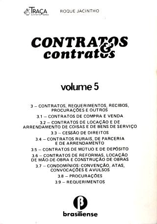 Contratos e Contratos - Vol. 5