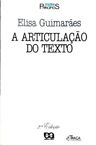 A Articulação do Texto