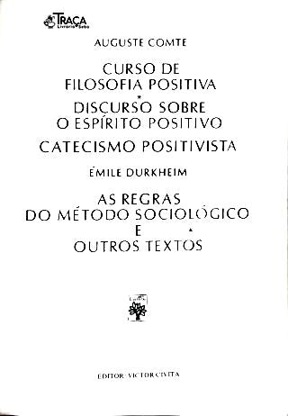 Os Pensadores: Auguste Comte