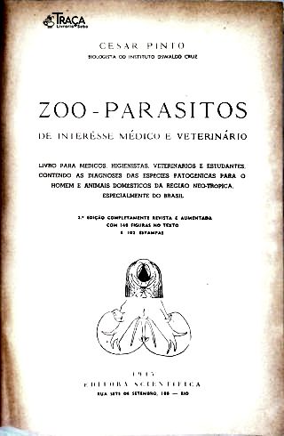 Zoo-parasitos de Interesse Médico e Veterinário